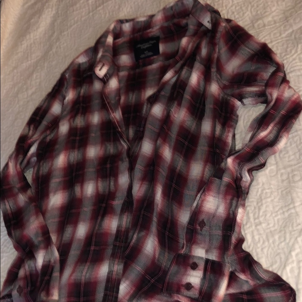 plaid button down shirt - Picture 2 of 2